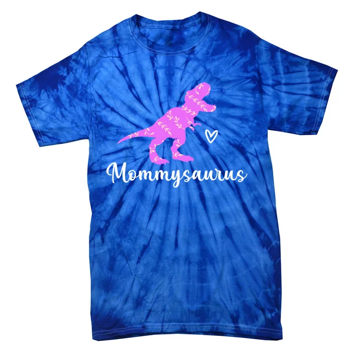 Mommy Saurus Mommysaurus Dinosaur Family Mom Gift Tie-Dye T-Shirt