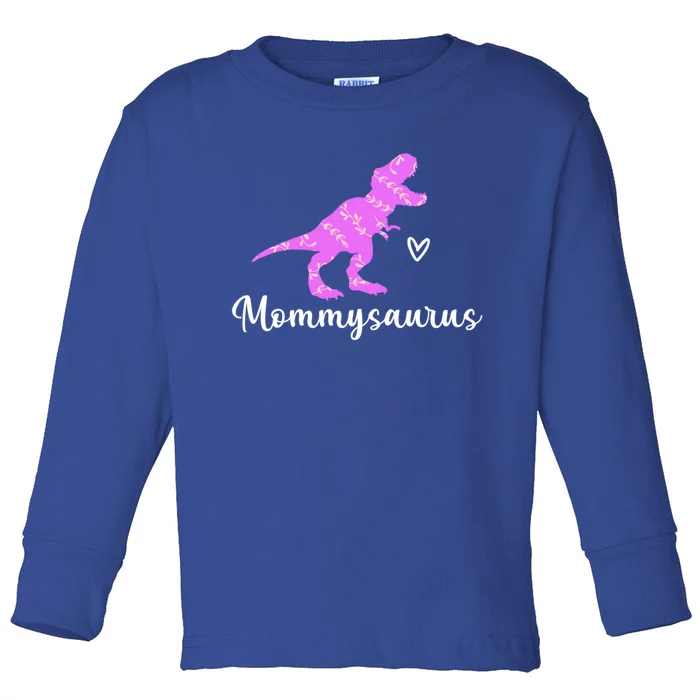 Mommy Saurus Mommysaurus Dinosaur Family Mom Gift Toddler Long Sleeve Shirt