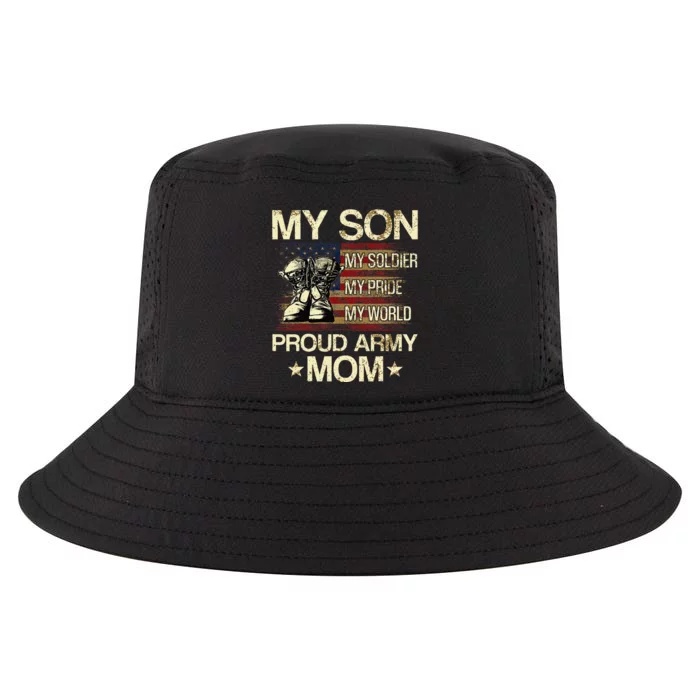 My Son My Soldier My Pride My Hero Proud Mom Cool Comfort Performance Bucket Hat