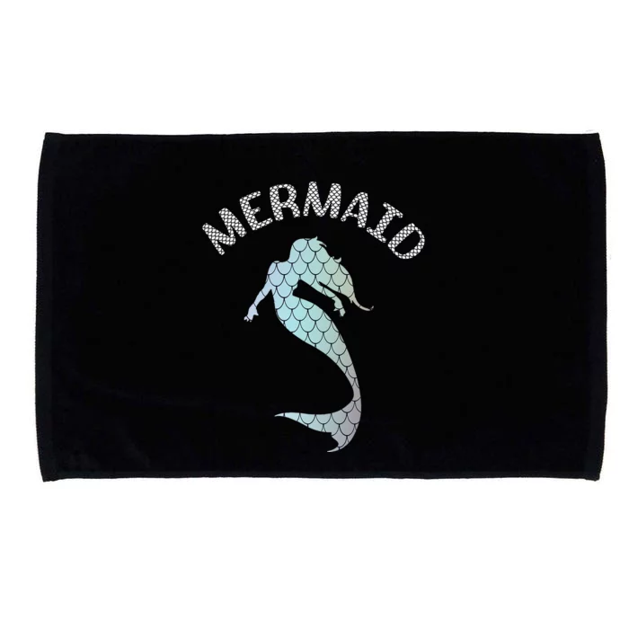 Mermaid Swimming Marine Clamshell Sea Coral Mermaid Love Microfiber Hand Towel