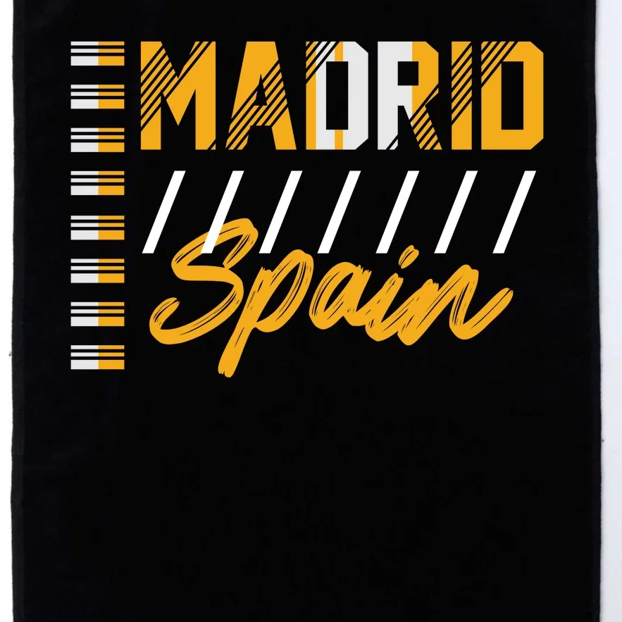 Madrid Spain Platinum Collection Golf Towel