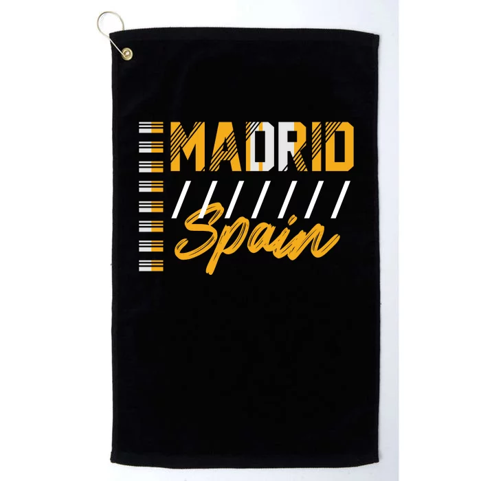 Madrid Spain Platinum Collection Golf Towel