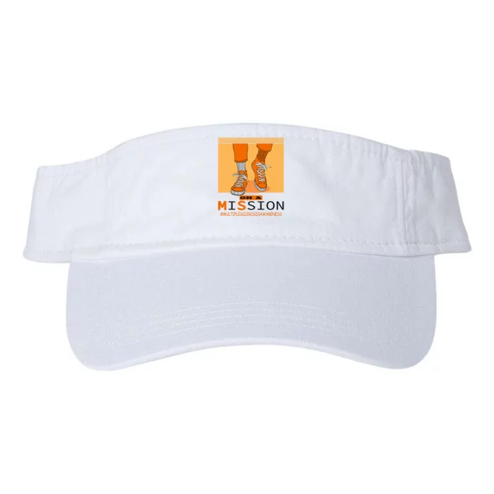 Multiple Sclerosis Ms Awareness Walk On Mission Valucap Bio-Washed Visor