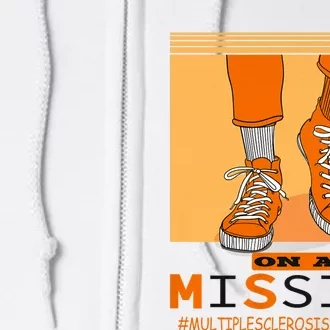 Multiple Sclerosis Ms Awareness Walk On Mission Full Zip Hoodie