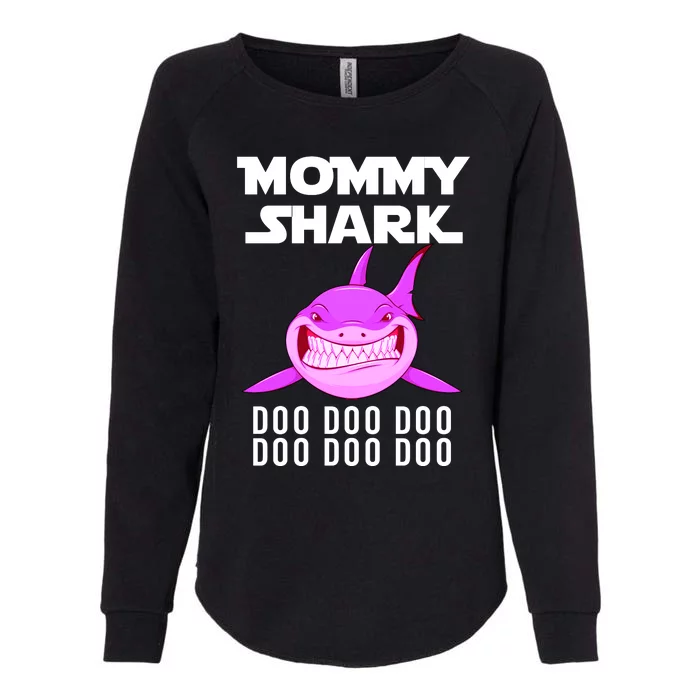 Mommy Shark Womens California Wash Sweatshirt