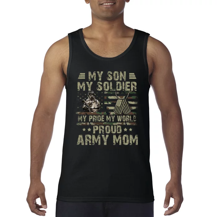 My Son My Soldier Proud Army Mother Mom Military Tank Top