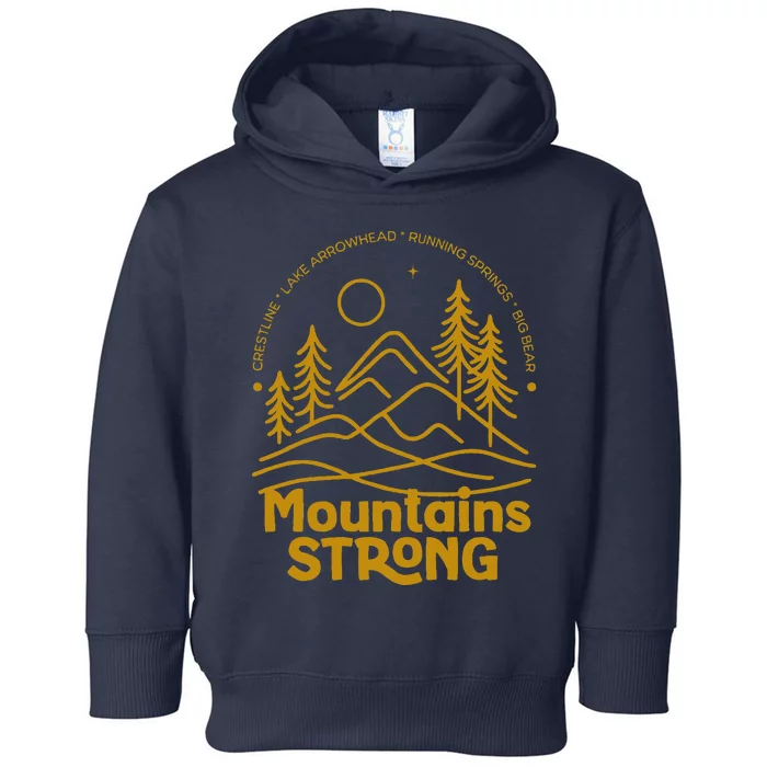 Mountains Strong Toddler Hoodie