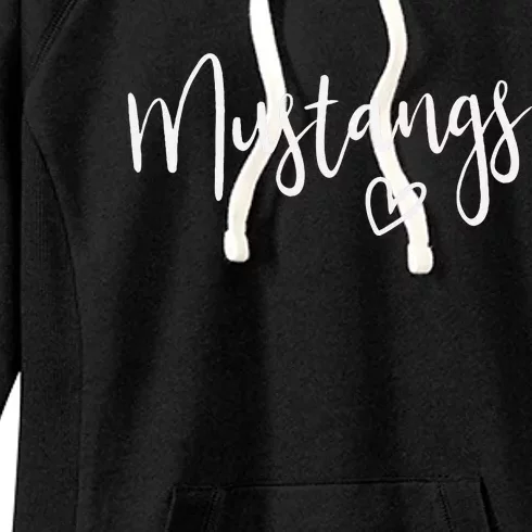 Mustangs School Mustangs Sports Team Mustangs Women's Fleece Hoodie