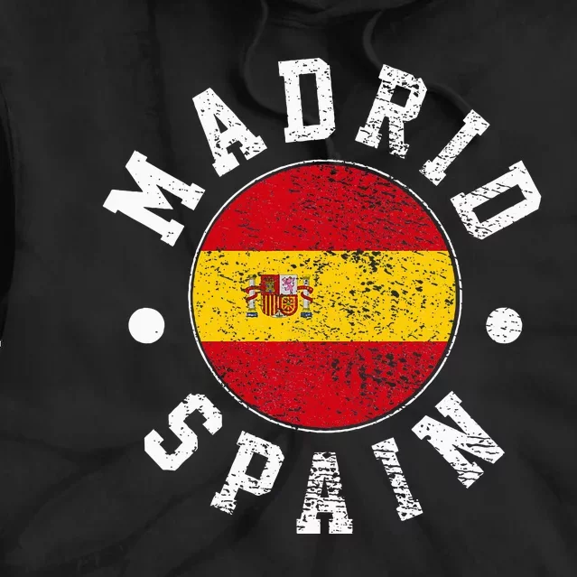 Madrid Spain Tie Dye Hoodie