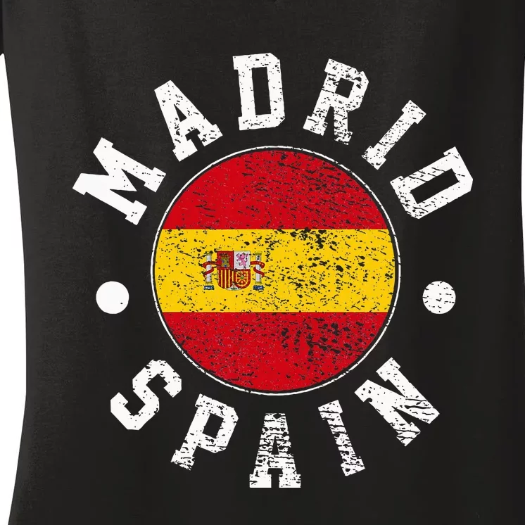 Madrid Spain Women's V-Neck T-Shirt