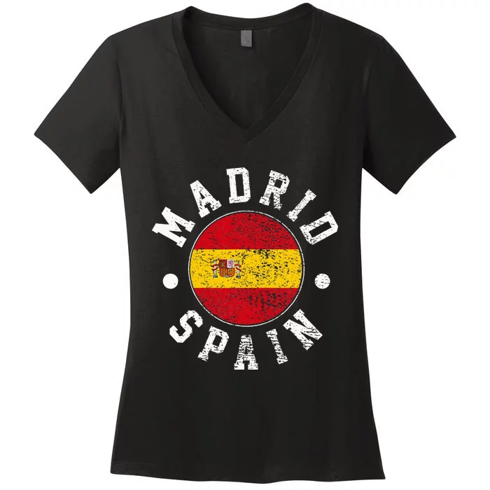 Madrid Spain Women's V-Neck T-Shirt