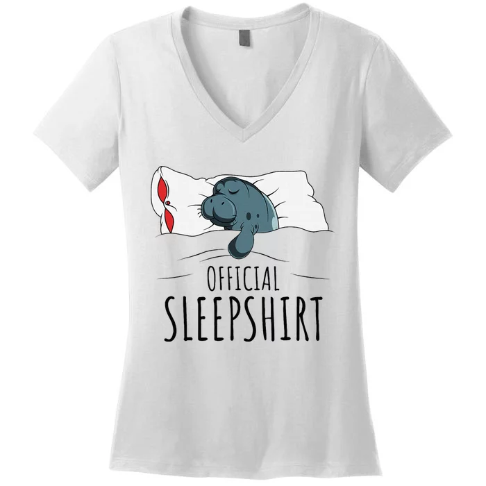 M.A.N.A.T.E.E Sleepshirt Women's V-Neck T-Shirt