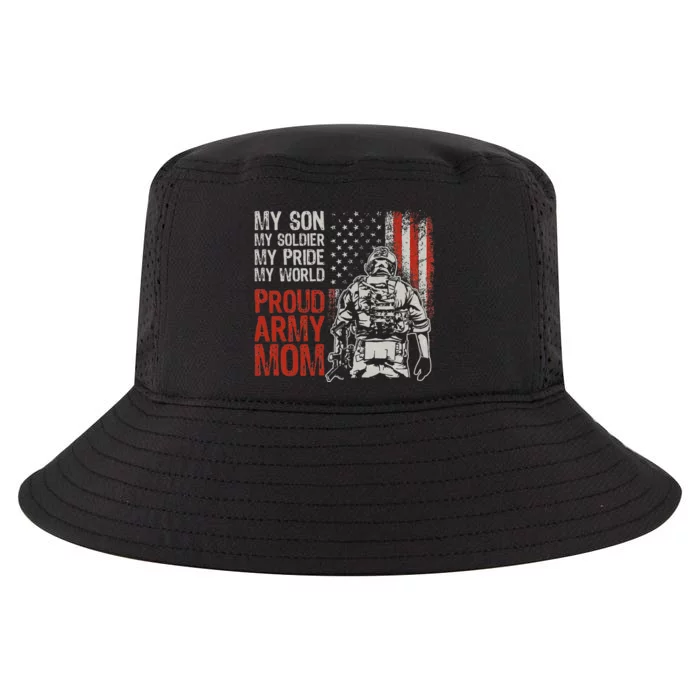 My Son My Soldier Hero Proud Mom Us Military Mother Cool Comfort Performance Bucket Hat