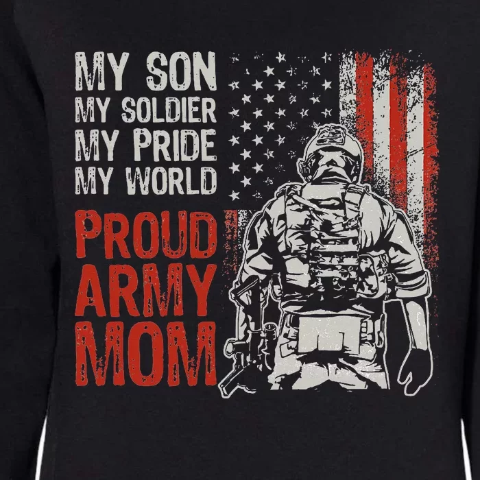 My Son My Soldier Hero Proud Mom Us Military Mother Womens California Wash Sweatshirt