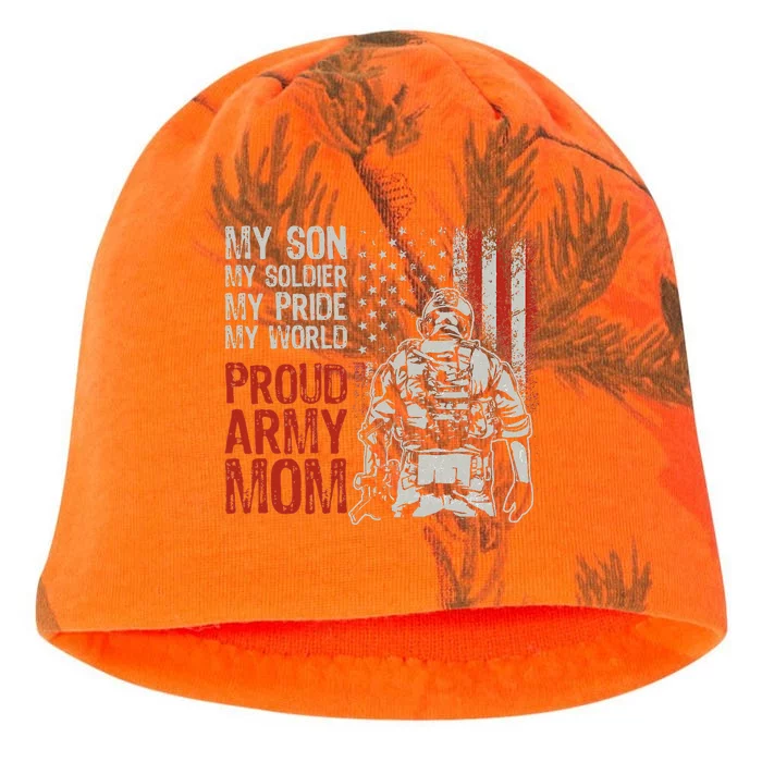 My Son My Soldier Hero Proud Mom Us Military Mother Kati - Camo Knit Beanie