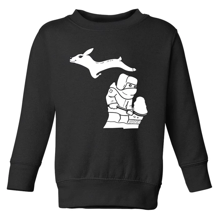 Michigan Snow Toddler Sweatshirt