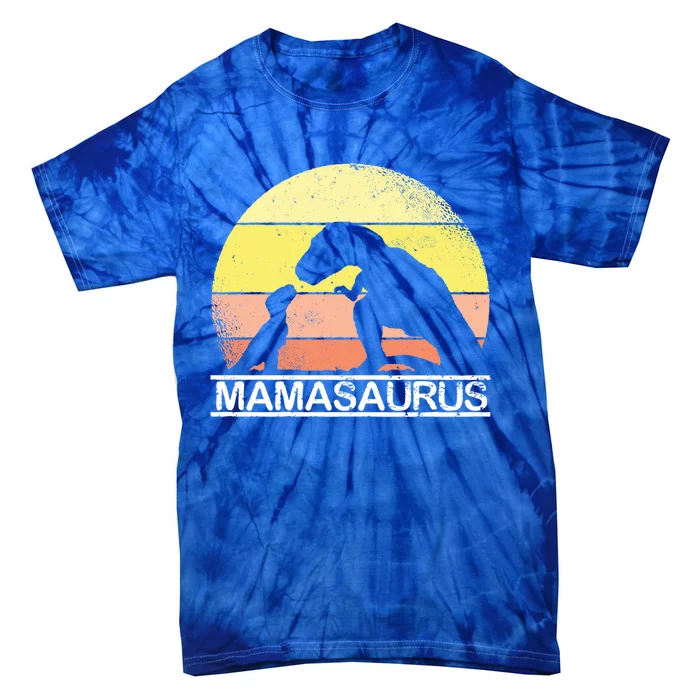 Mama Saurus MotherS Day T Rex Dinosaur For Mom Mamasaurus Meaningful Gift Tie-Dye T-Shirt