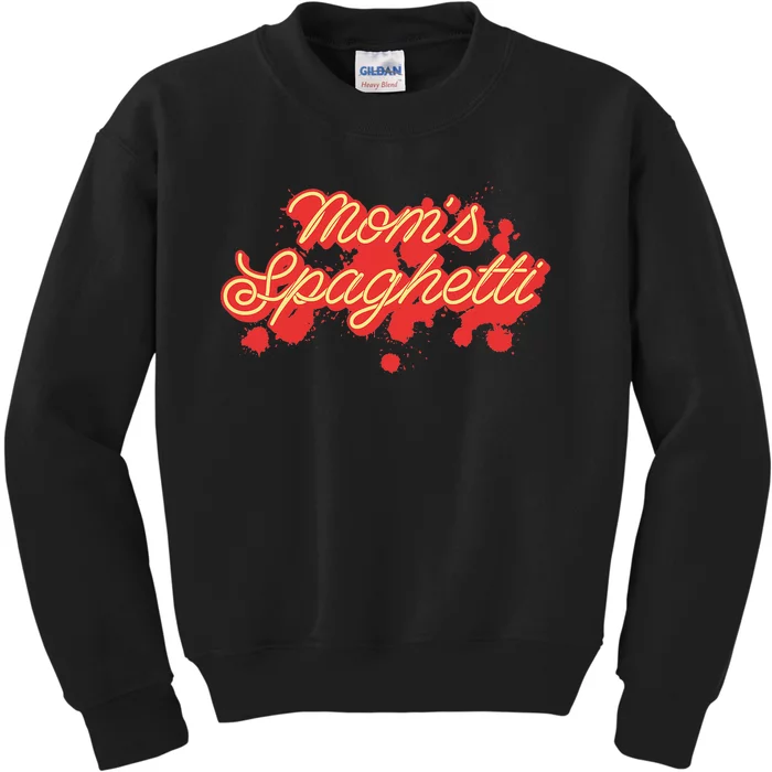 Moms Spaghetti Meatballs Tomato Sauce Kids Sweatshirt