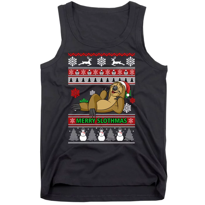 Merry Slothmas Tank Top