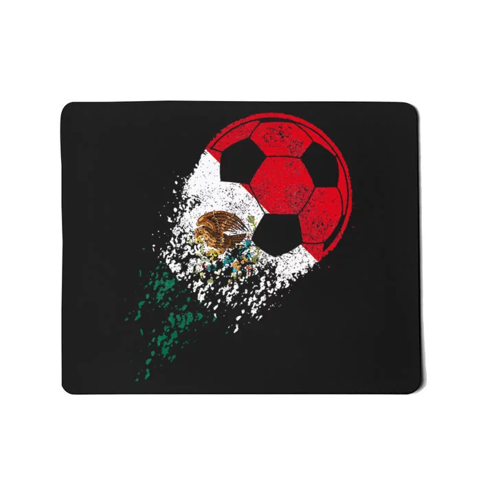 Mexico Soccer Mexican Flag Pride Soccer Player Mousepad