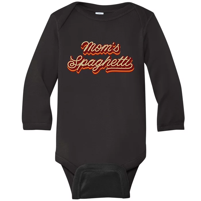 Moms Spaghetti Mothers Love Is Wonderful And Magical Baby Long Sleeve Bodysuit