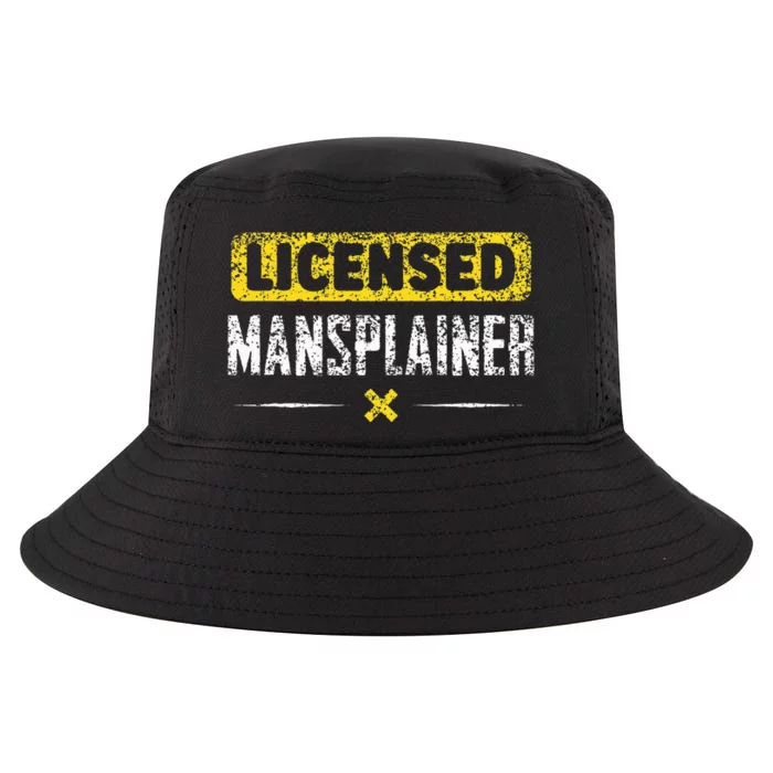 Mansplainer Saying Mansplain Mansplaining Cool Comfort Performance Bucket Hat