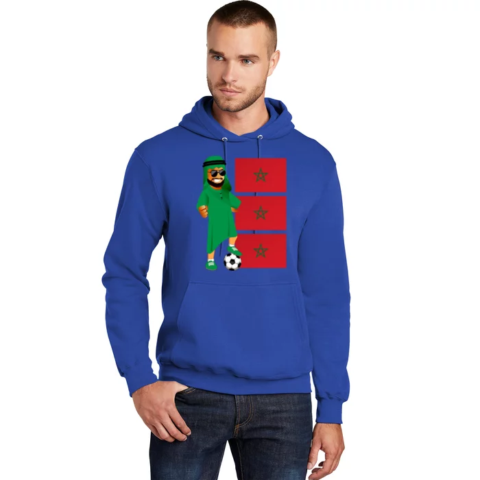 Moroccan Sheik Morocco Flag Soccer Gift Hoodie