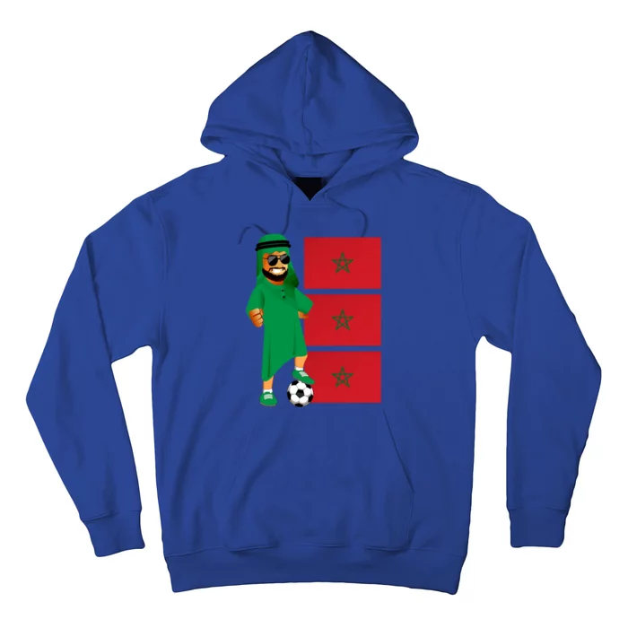 Moroccan Sheik Morocco Flag Soccer Gift Hoodie