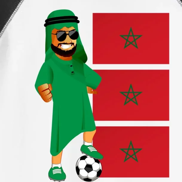 Moroccan Sheik Morocco Flag Soccer Gift Toddler Fine Jersey T-Shirt