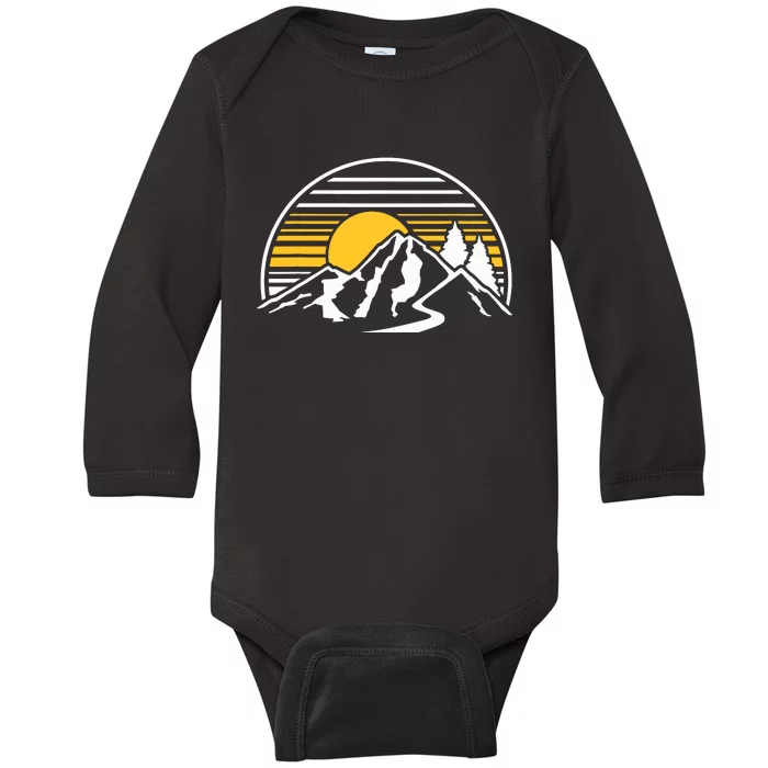 Mountains Sun Baby Long Sleeve Bodysuit