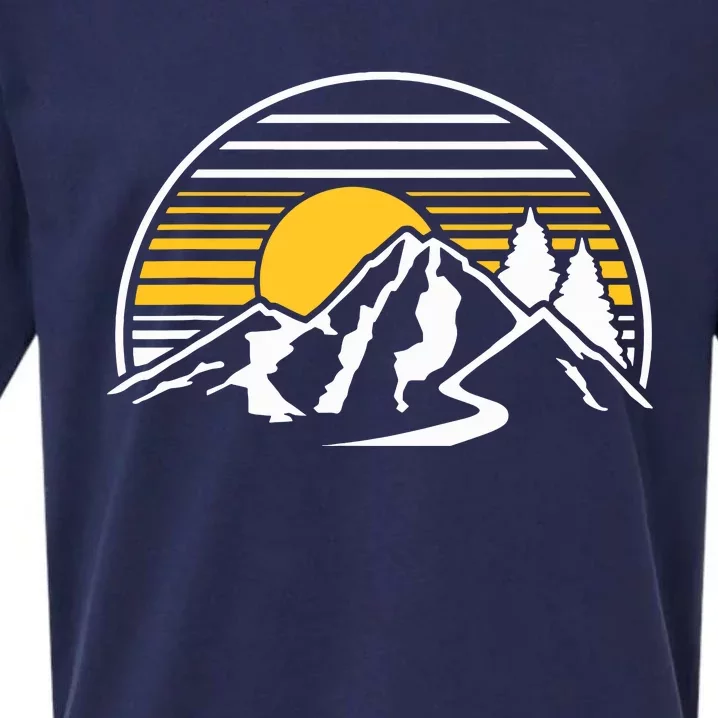 Mountains Sun Sueded Cloud Jersey T-Shirt