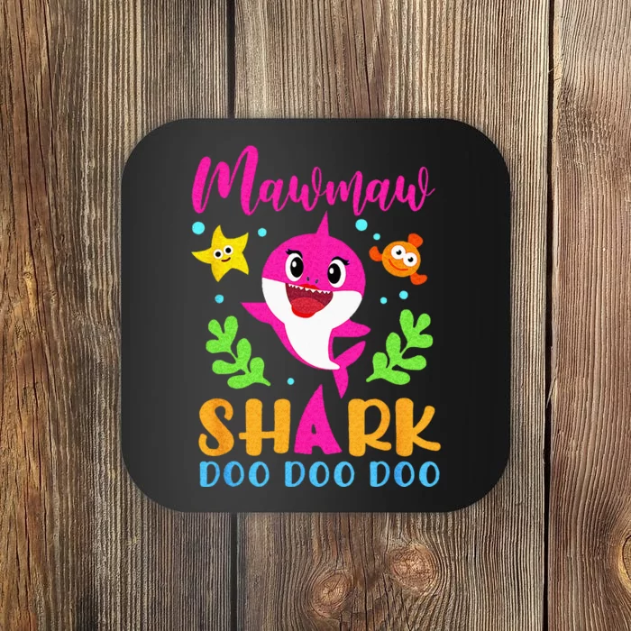 Mawmaw Shark Mawmaw Shark Lover Family Mothers Day Coaster