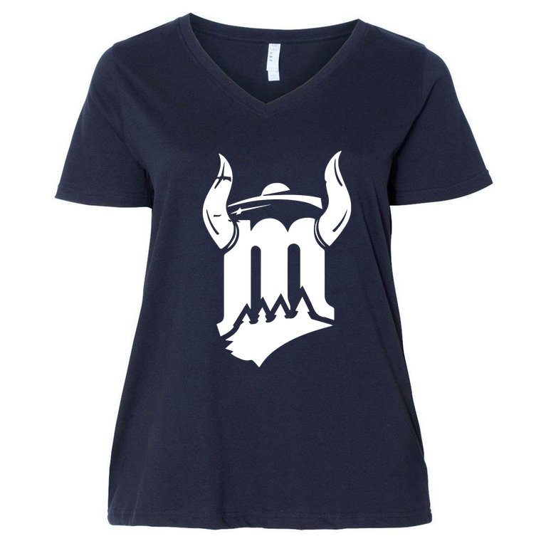 Minnesota Sports Women's V-Neck Plus Size T-Shirt
