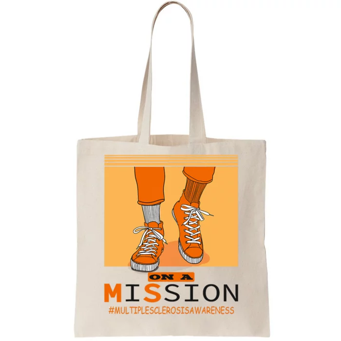 Multiple Sclerosis Ms Awareness Walk On Mission Tote Bag