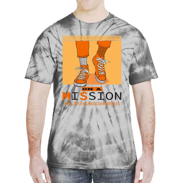 Multiple Sclerosis Ms Awareness Walk On Mission Tie-Dye T-Shirt