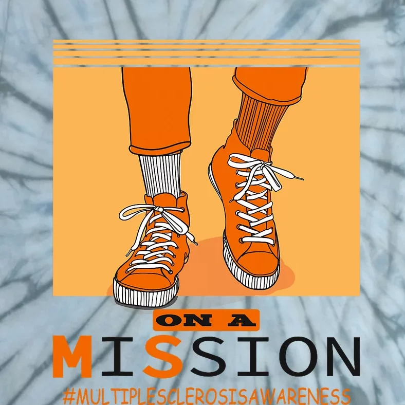 Multiple Sclerosis Ms Awareness Walk On Mission Tie-Dye T-Shirt