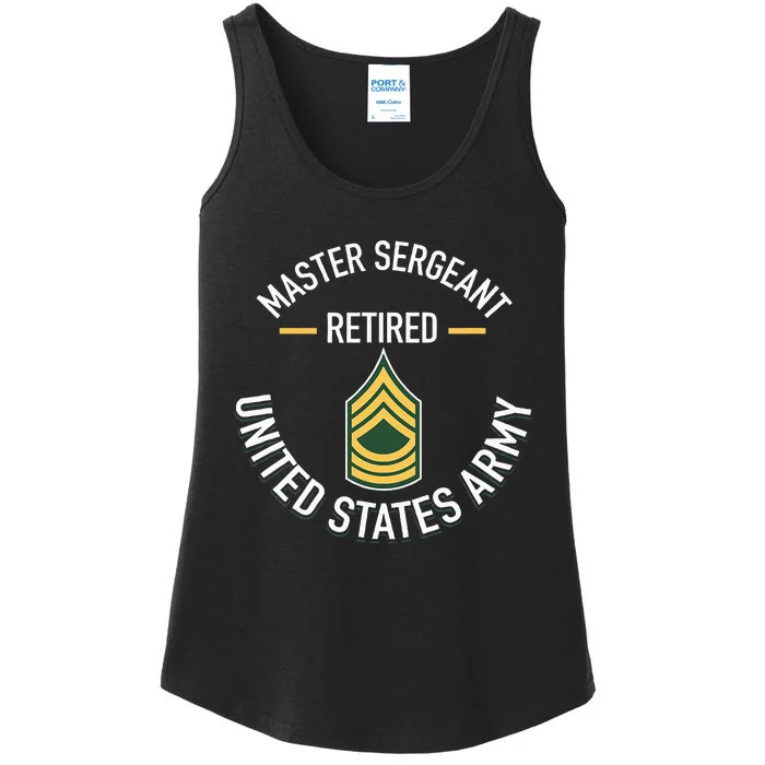 Master Sergeant Msg Retired Army Military Retirement Ladies Essential Tank