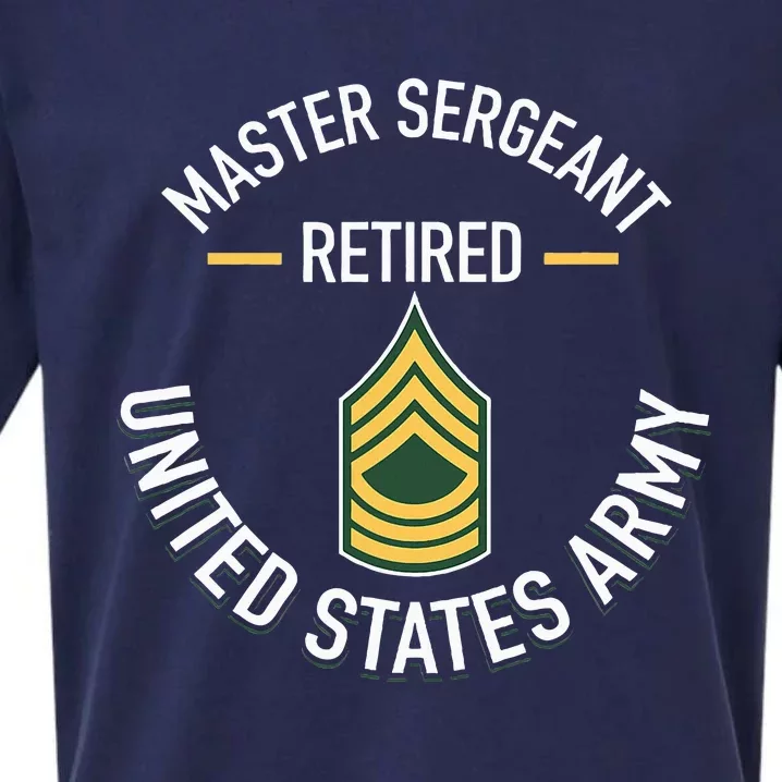 Master Sergeant Msg Retired Army Military Retirement Sueded Cloud Jersey T-Shirt