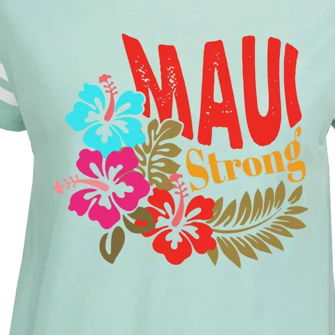 Maui Strong Maui Hawaii Shoreline Wildfire Relief Enza Ladies Jersey Football T-Shirt