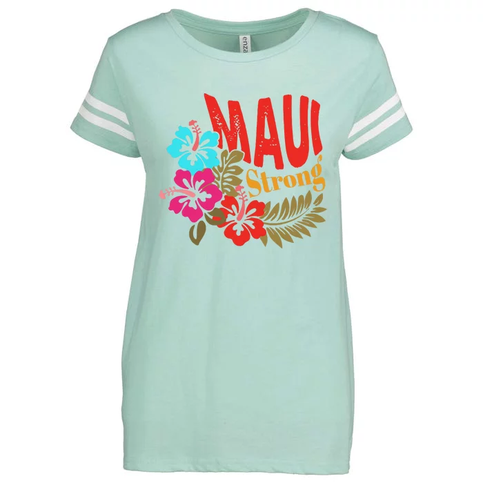 Maui Strong Maui Hawaii Shoreline Wildfire Relief Enza Ladies Jersey Football T-Shirt