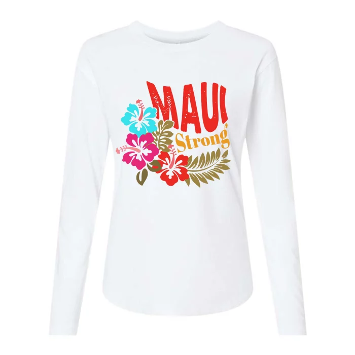 Maui Strong Maui Hawaii Shoreline Wildfire Relief Womens Cotton Relaxed Long Sleeve T-Shirt