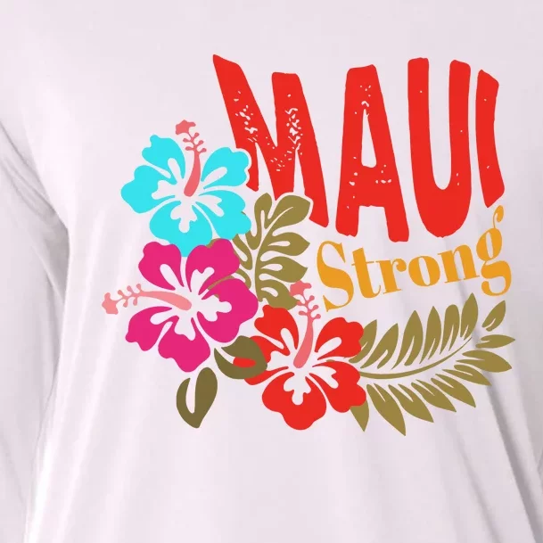 Maui Strong Maui Hawaii Shoreline Wildfire Relief Cooling Performance Long Sleeve Crew