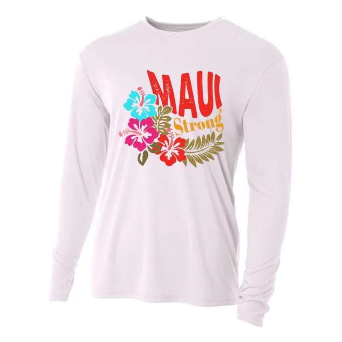 Maui Strong Maui Hawaii Shoreline Wildfire Relief Cooling Performance Long Sleeve Crew