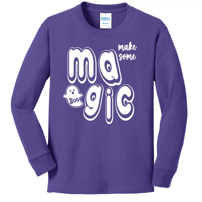 Make Some Magic Halloween Kids Long Sleeve Shirt