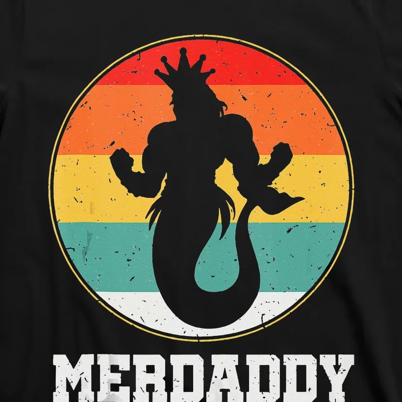 Merdaddy Security Merman Mermaid Daddy Fish Father's Day Tank Top T-Shirt