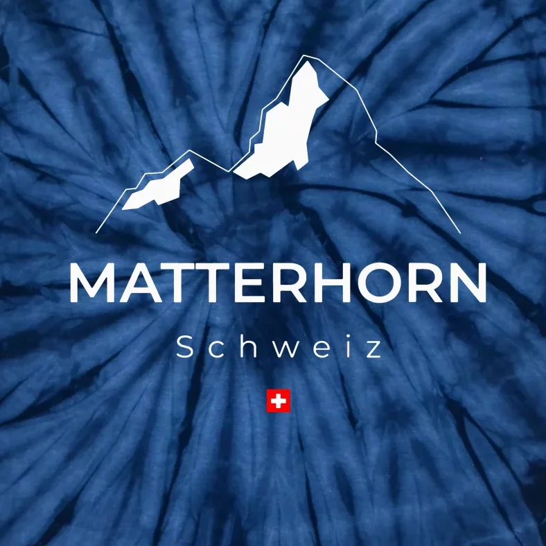 Matterhorn Switzerland Mountains Rock Climbing Hiking Tie-Dye T-Shirt