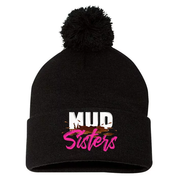 Mud Sisters Mud Girl Pom Pom 12in Knit Beanie