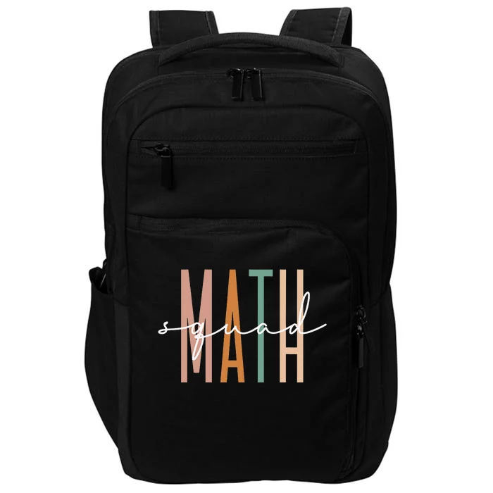 Math Squad Math Teacher Math Class Team Appreciation Impact Tech Backpack