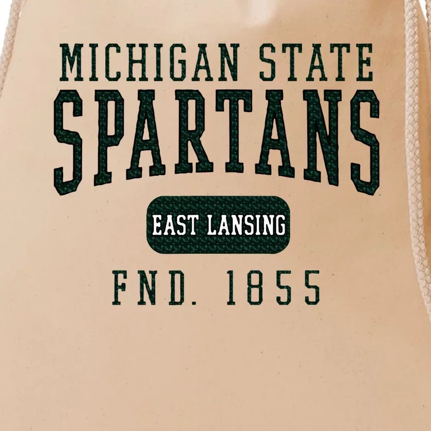 Michigan State Msu Spartans Founded Date Drawstring Bag