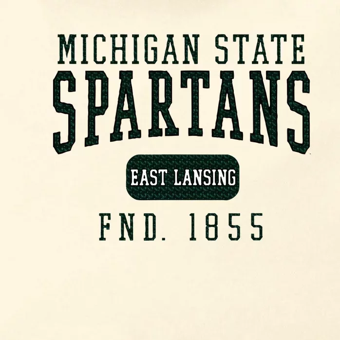 Michigan State Msu Spartans Founded Date Zip Tote Bag